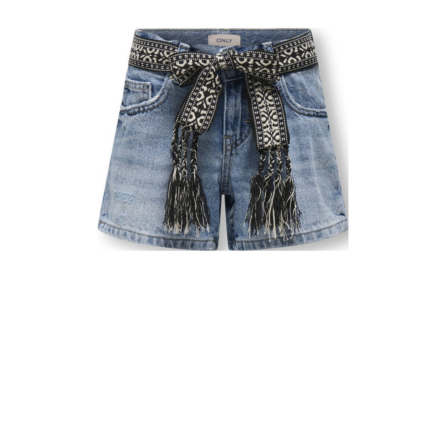 ONLY KIDS GIRL denim straight short medium blue denim