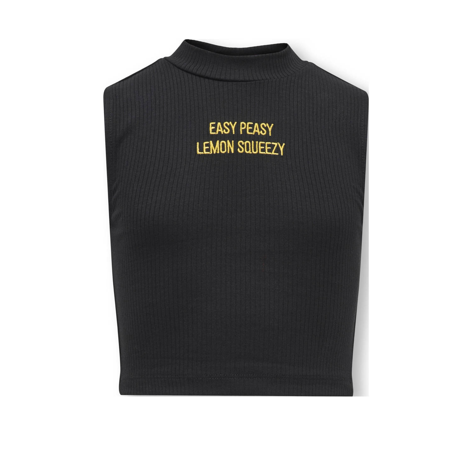 ONLY KIDS GIRL mouwloze top zwart