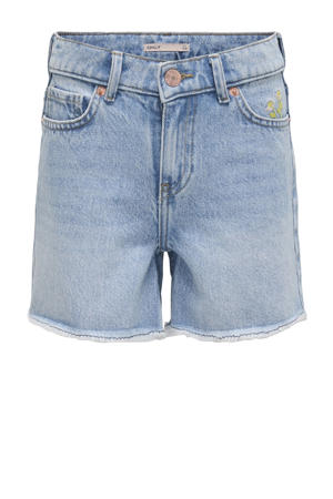regular denim short light blue denim