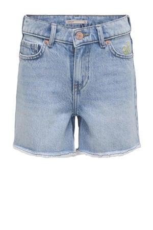 regular denim short light blue denim
