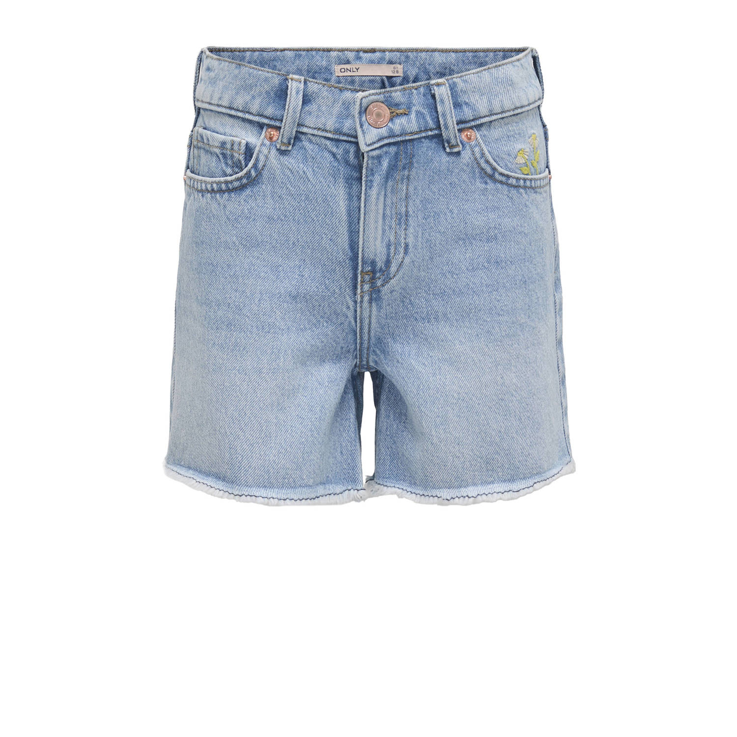 ONLY KIDS GIRL regular denim short light blue denim