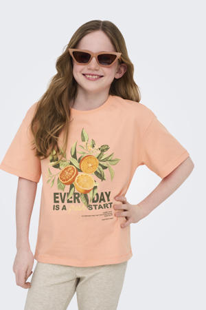 T-shirt zalm