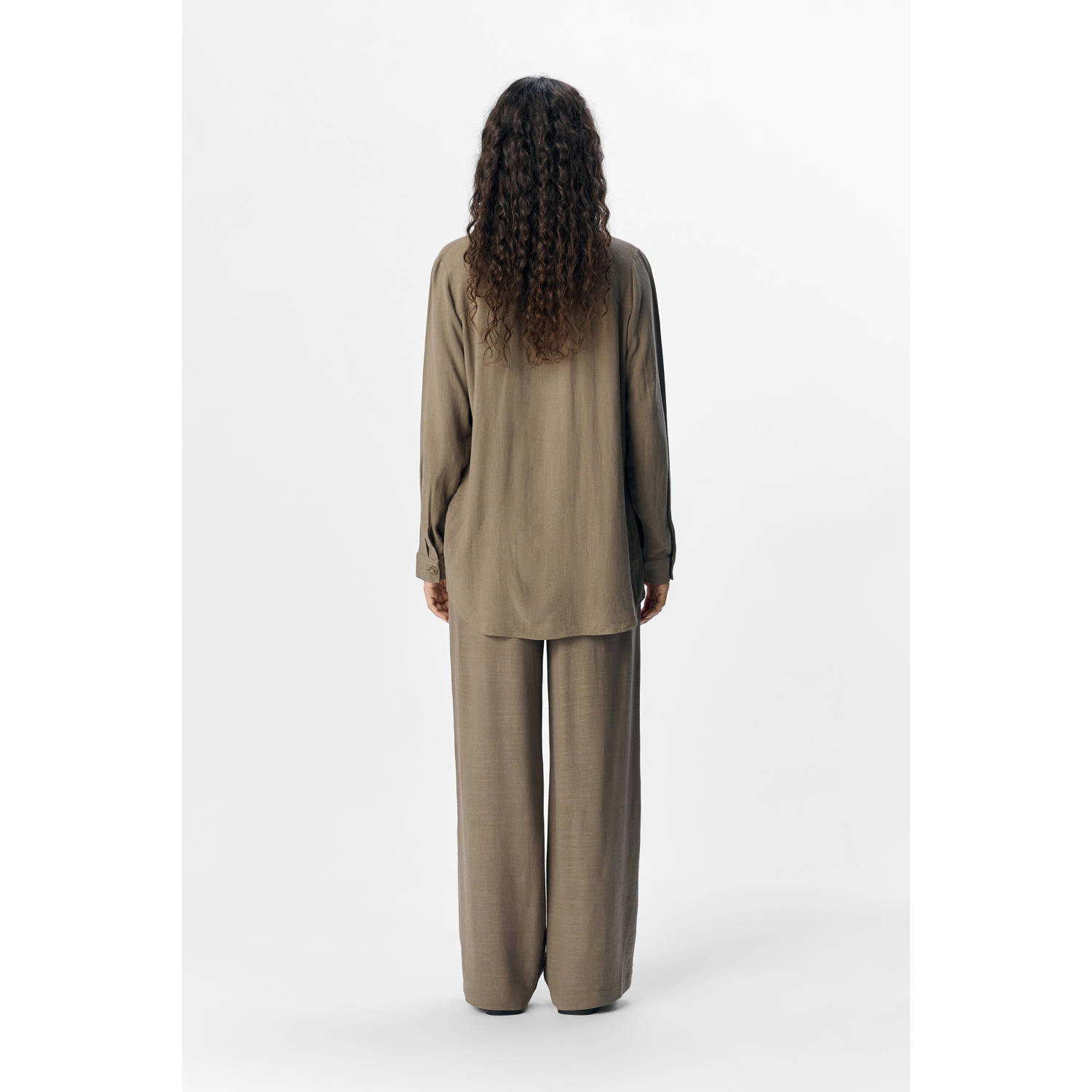 OBJECT straight regular waist casual broek
