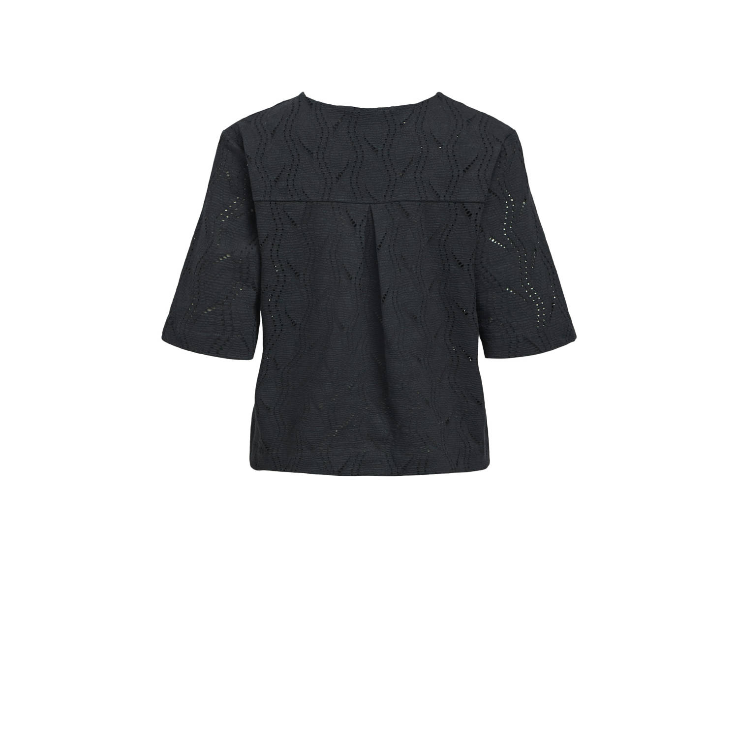OBJECT top zwart gebreid