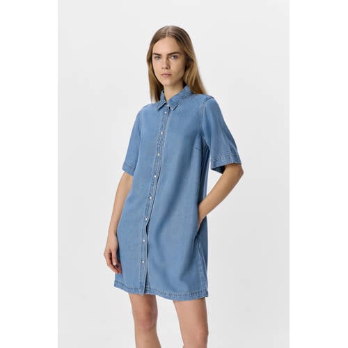 OBJECT blousejurk light blue denim afbeelding