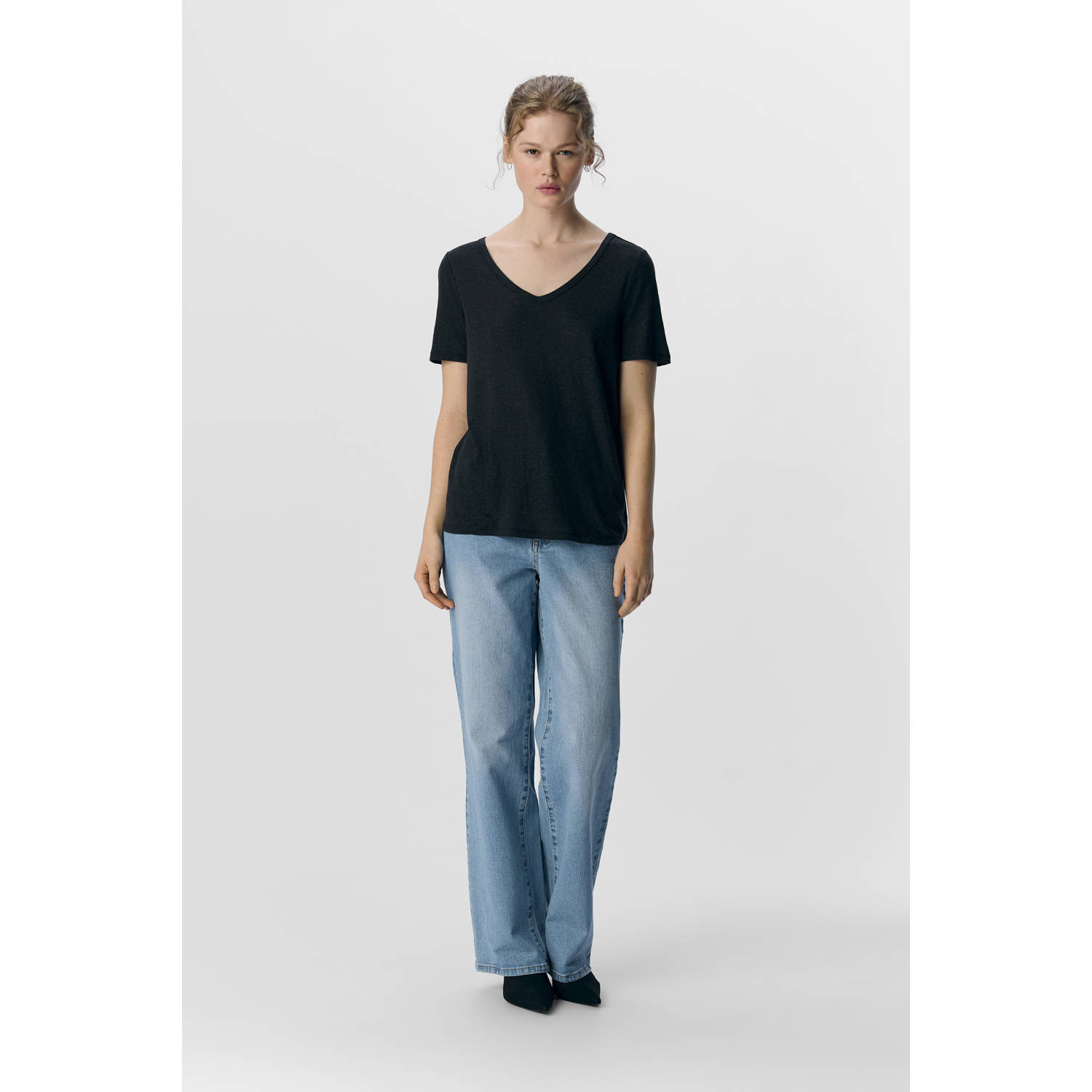 OBJECT T-shirt zwart