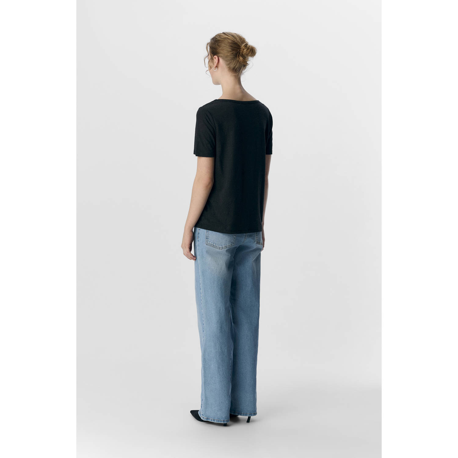 OBJECT T-shirt zwart