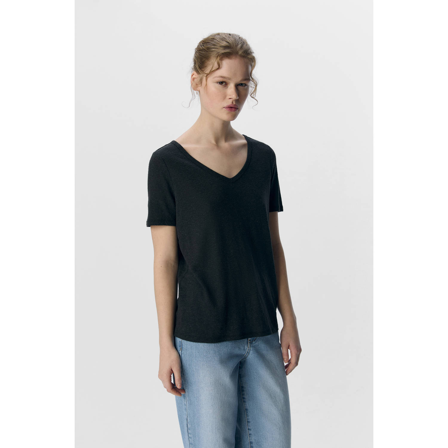 OBJECT T-shirt zwart