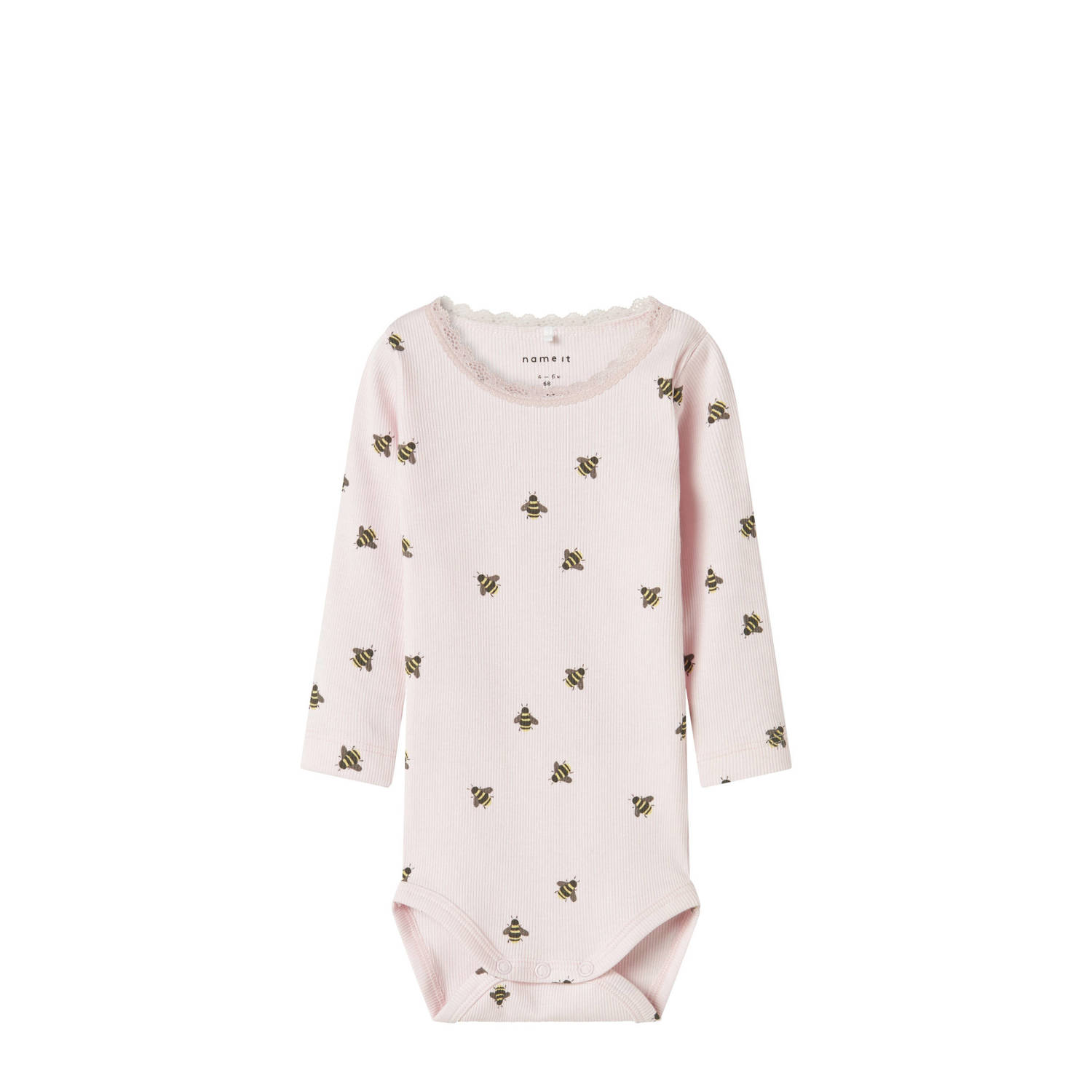 NAME IT BABY newborn romper lichtroze