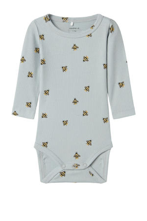 newborn romper lichtblauw