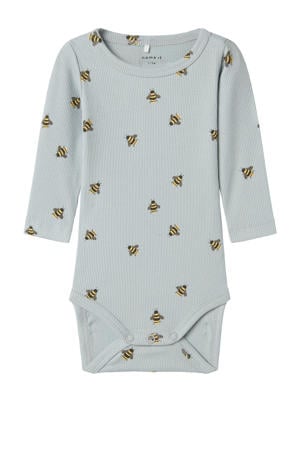 newborn romper lichtblauw