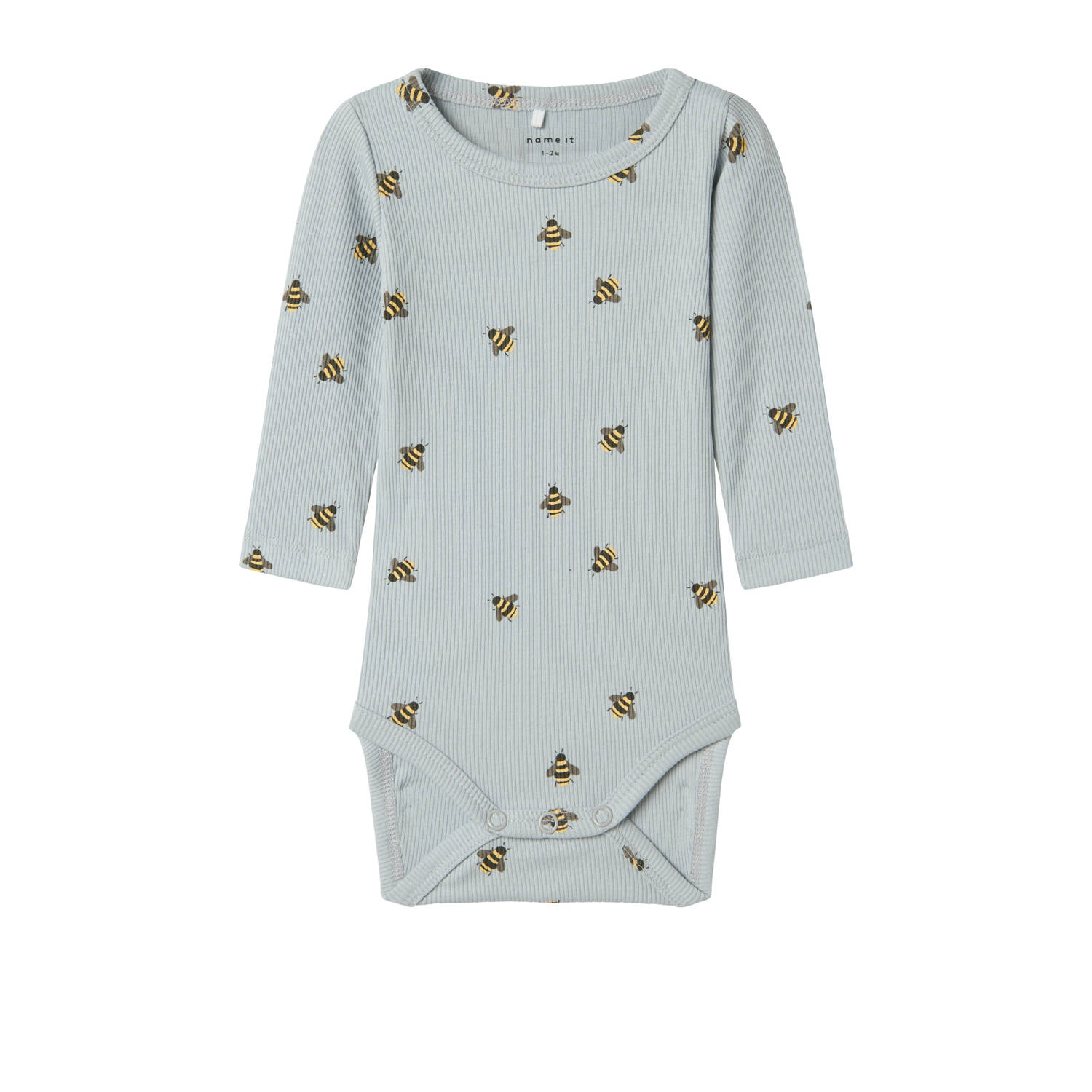 NAME IT BABY newborn romper lichtblauw