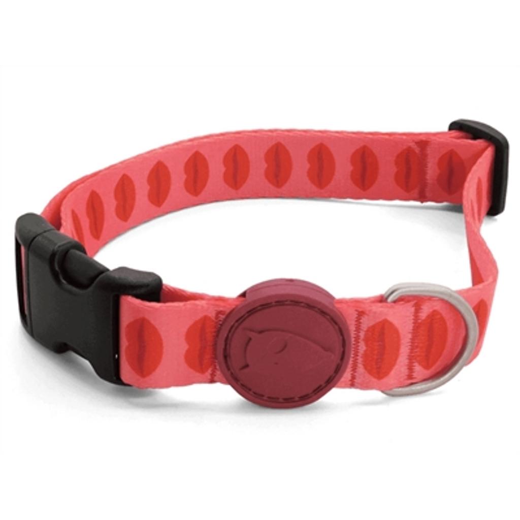 Morso halsband Hond Lipstick Roze 43-70X2,5 cm