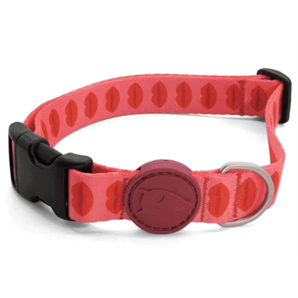Morso halsband Hond Lipstick Roze 30-42X1,5 cm
