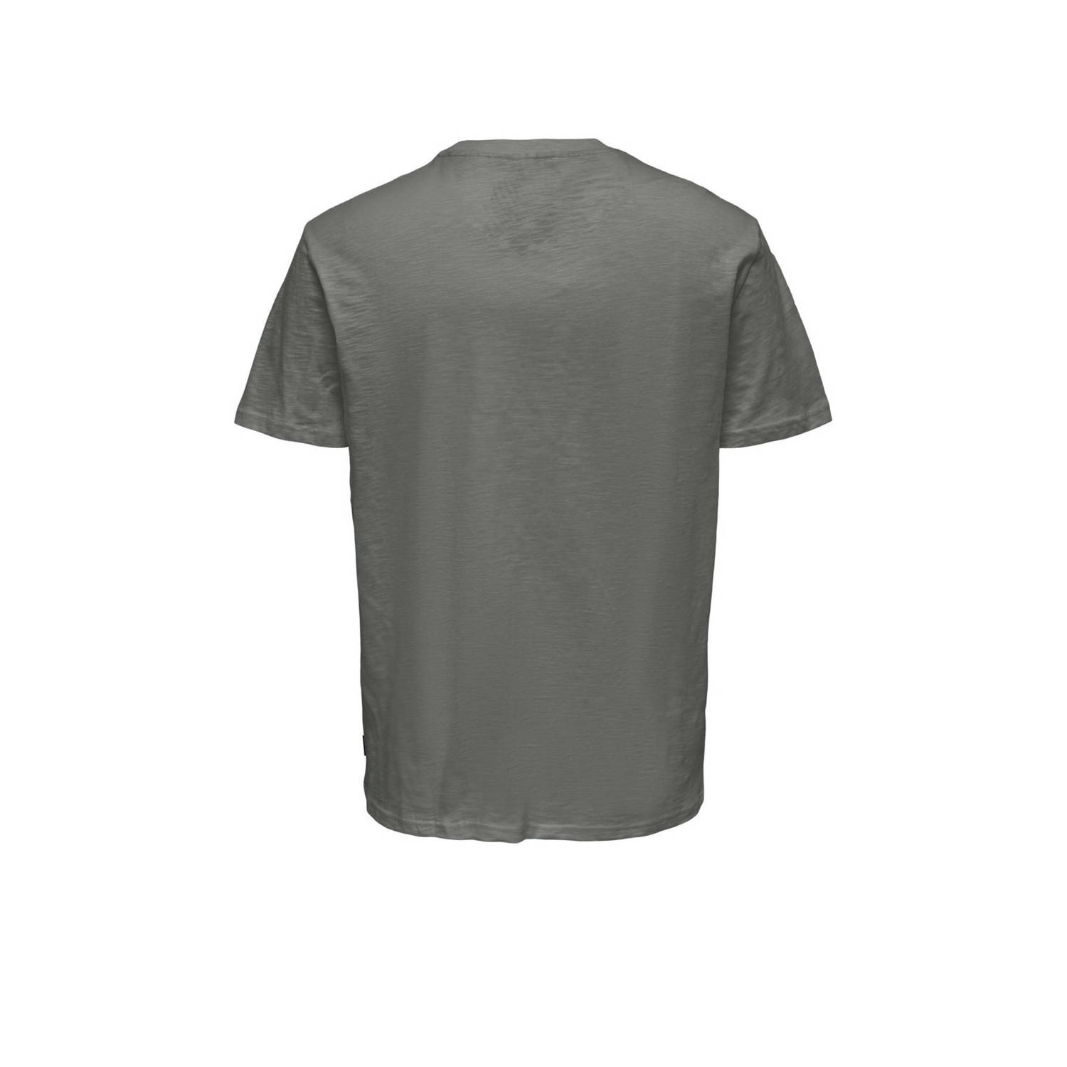 ONLY & SONS regular fit T-shirt ONSPERRY grijs