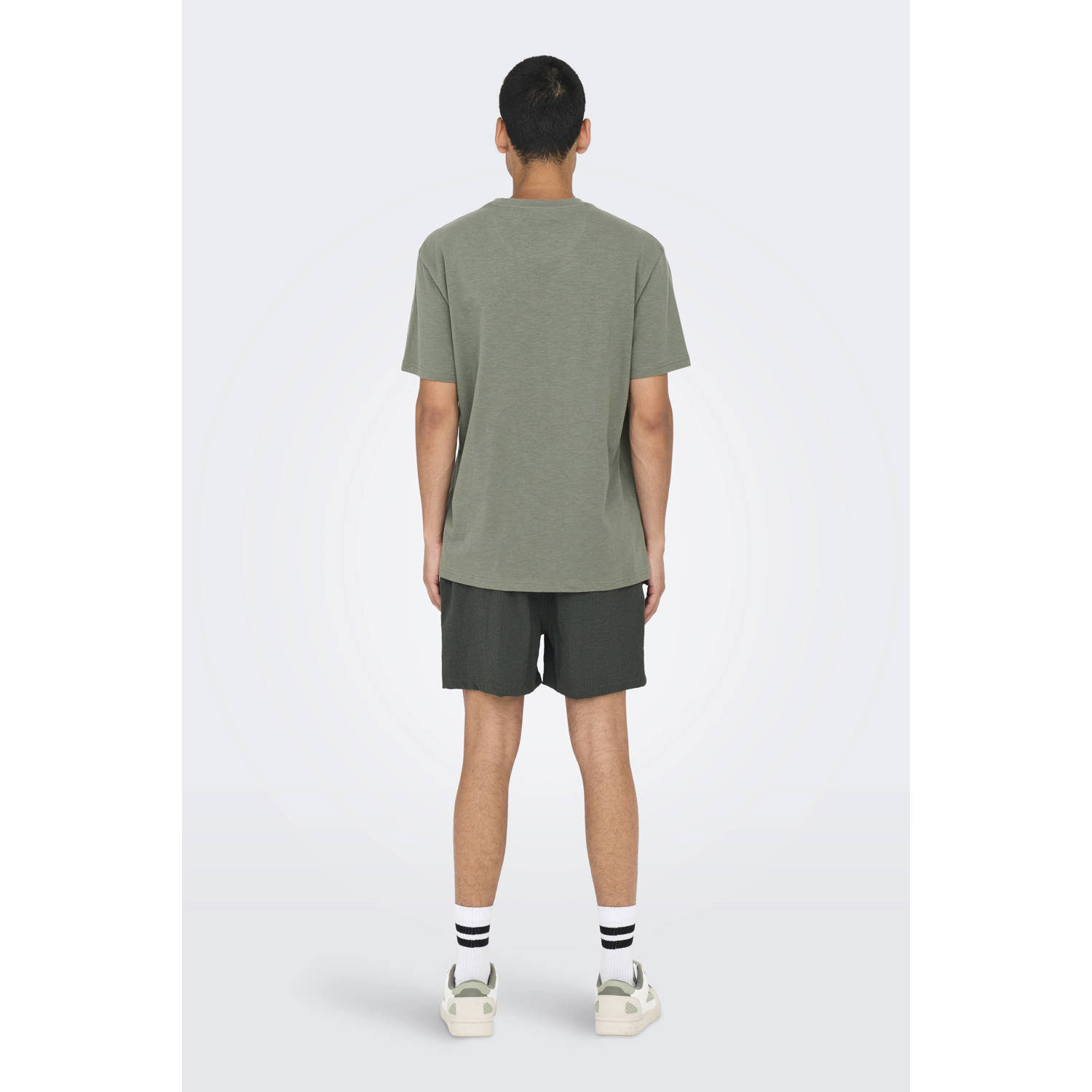 ONLY & SONS regular fit T-shirt ONSPERRY grijs