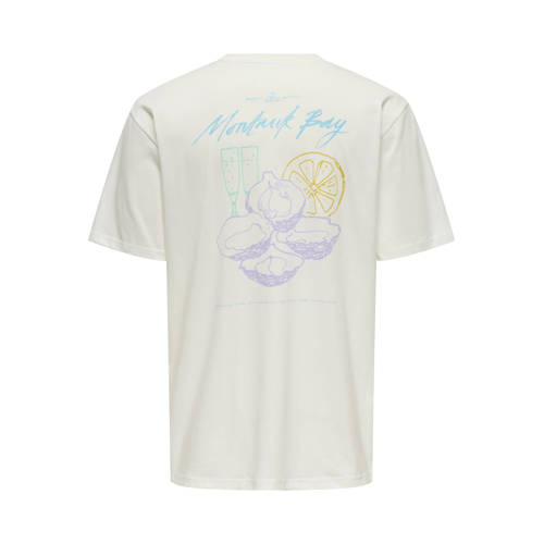 ONLY & SONS T-shirt wit afbeelding
