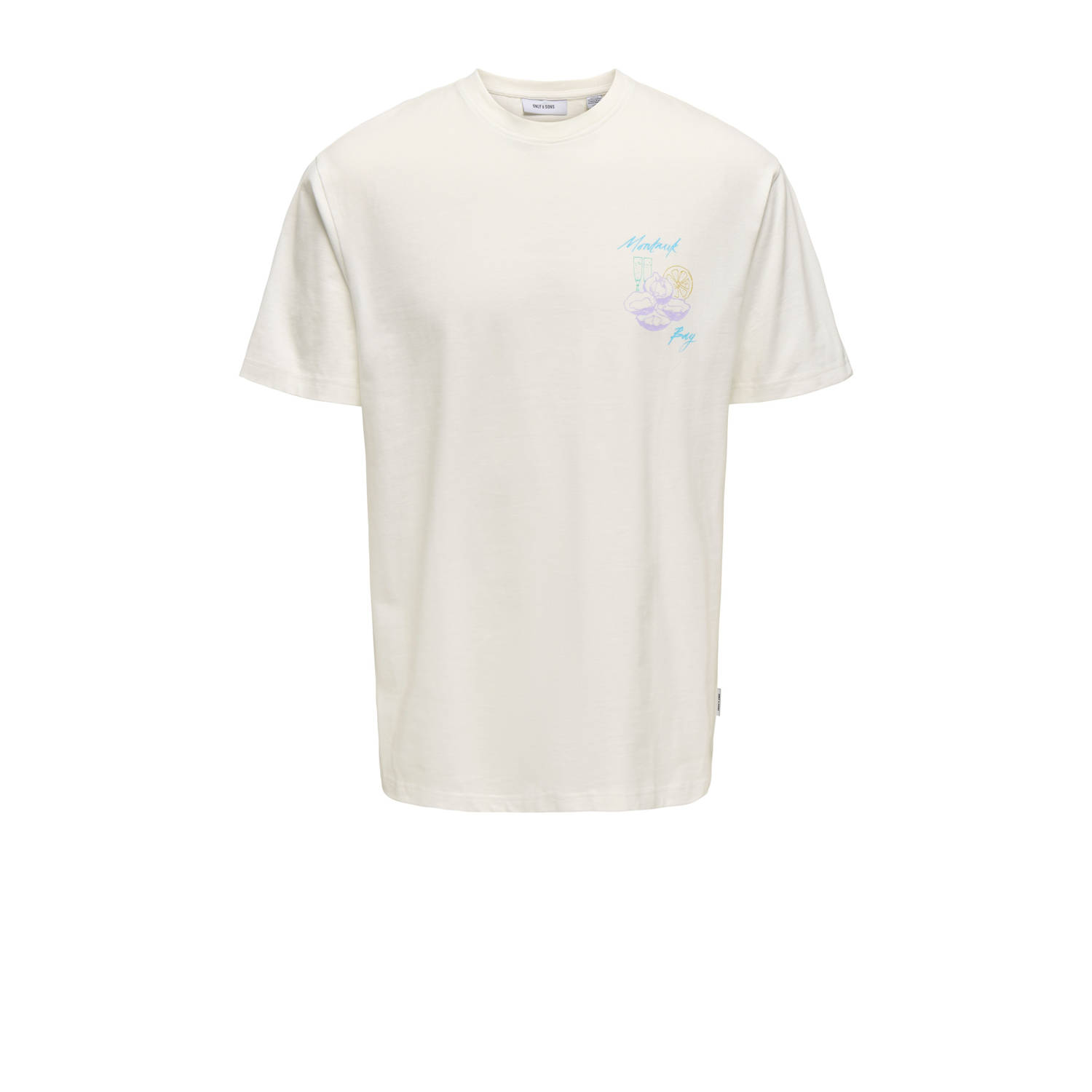 Only & Sons Oversized T-shirt met labelprint