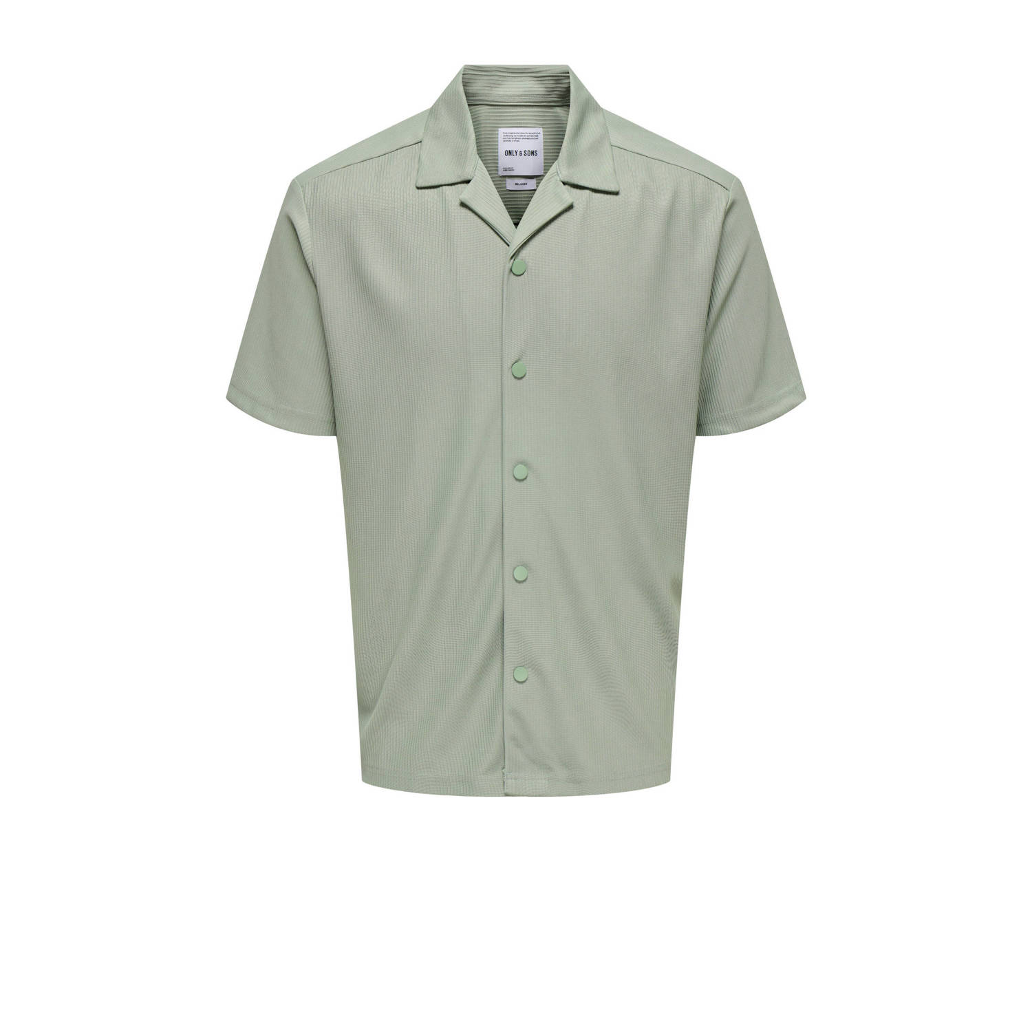 ONLY & SONS casual overhemd groen