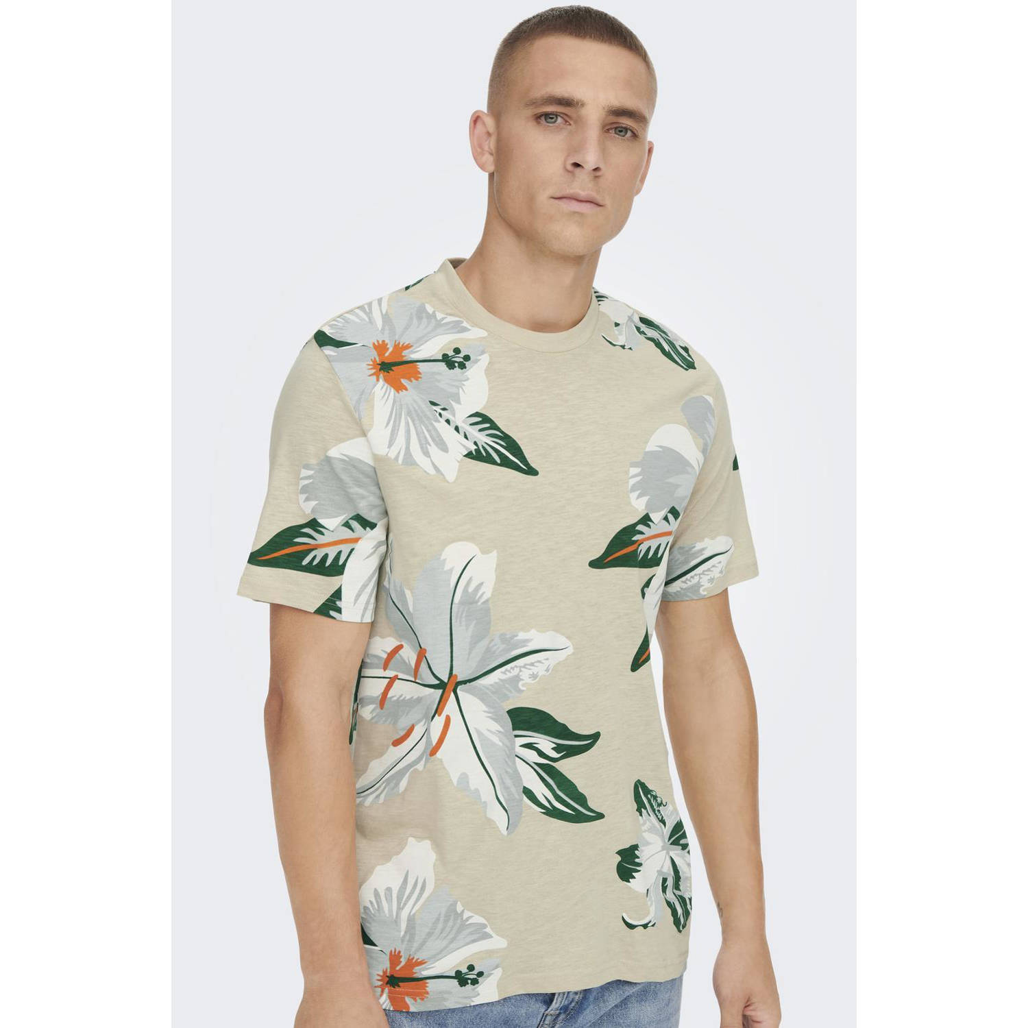 ONLY & SONS T-shirt beige