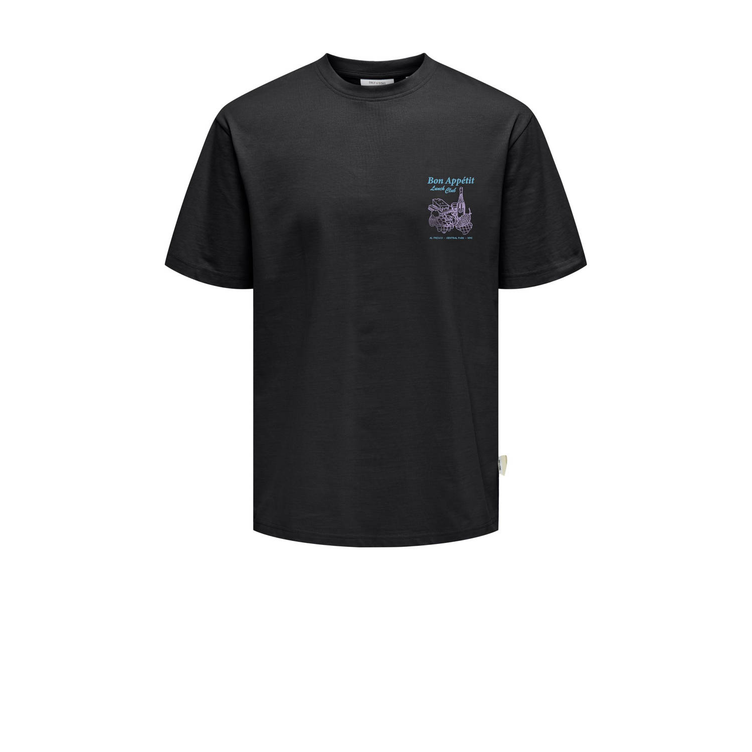 Only & Sons Oversized T-shirt met labelprint