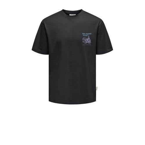 ONLY & SONS T-shirt zwart afbeelding