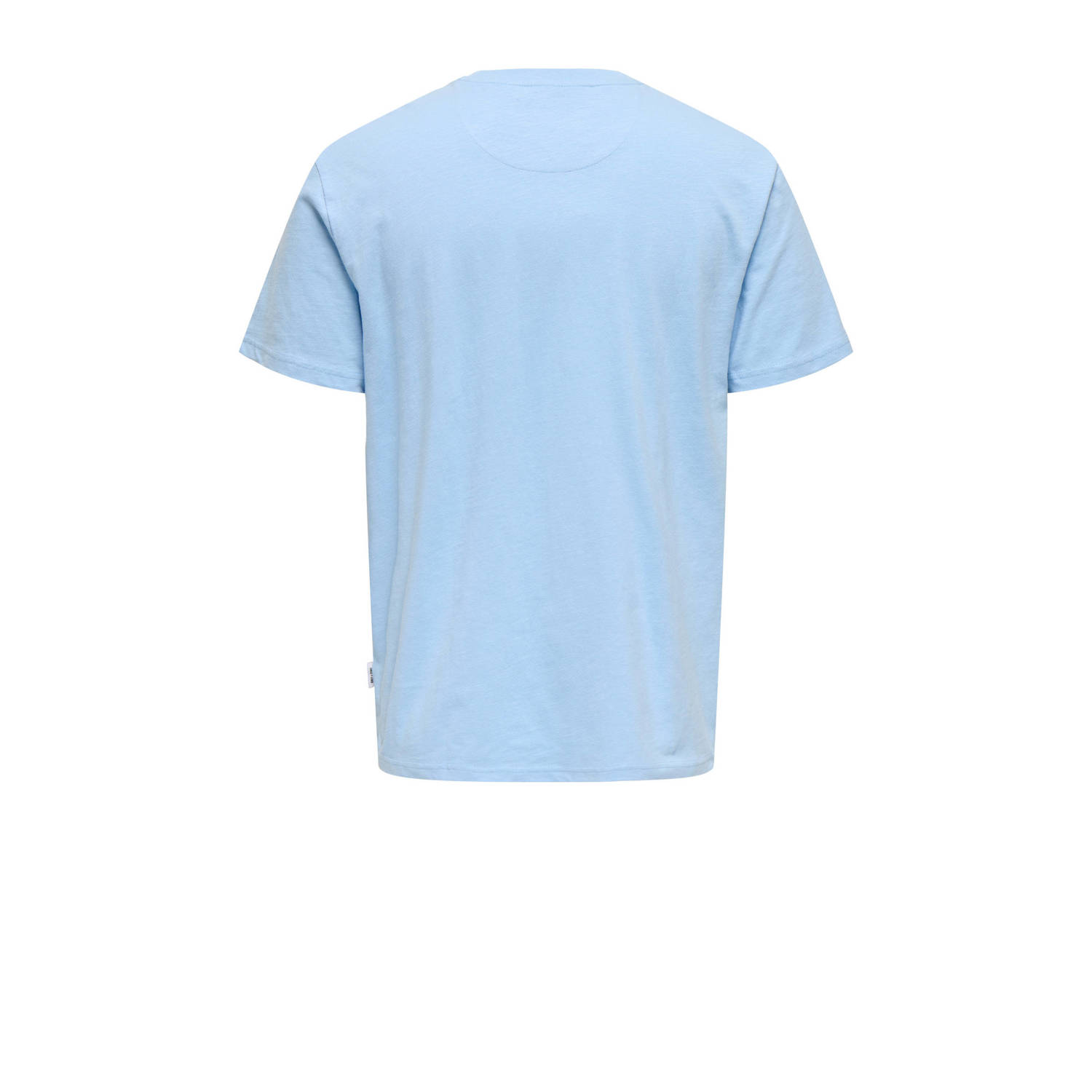 ONLY & SONS regular fit T-shirt ONSPERRY lichtblauw