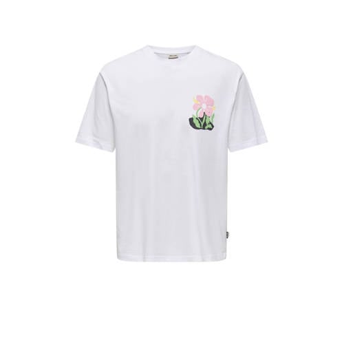 ONLY & SONS T-shirt wit afbeelding