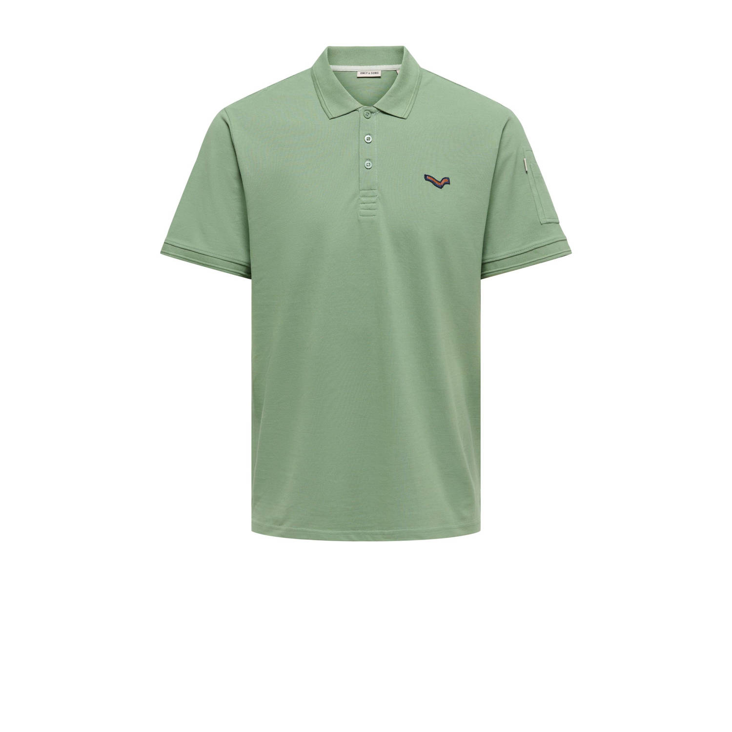 ONLY & SONS regular polo groen