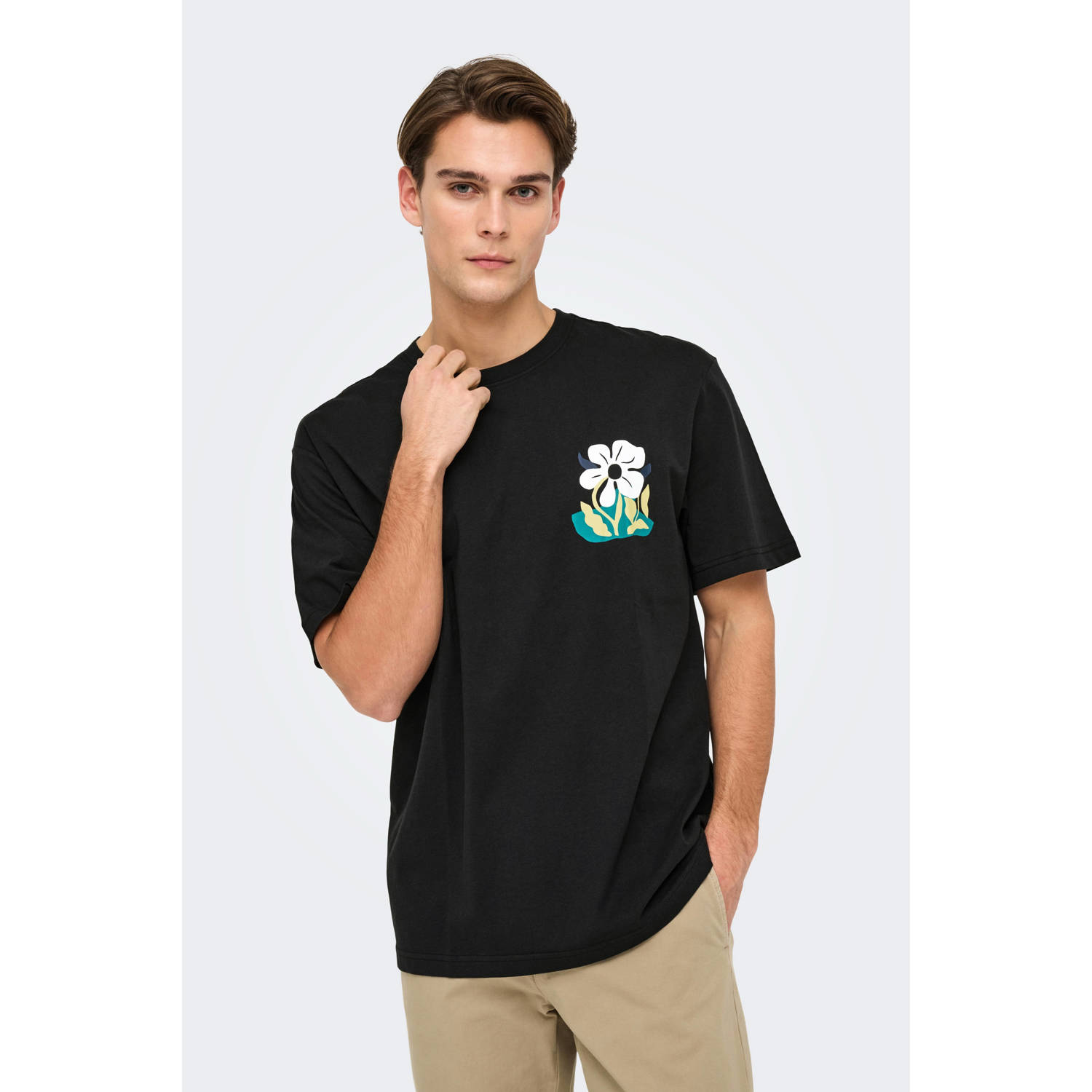 ONLY & SONS T-shirt zwart