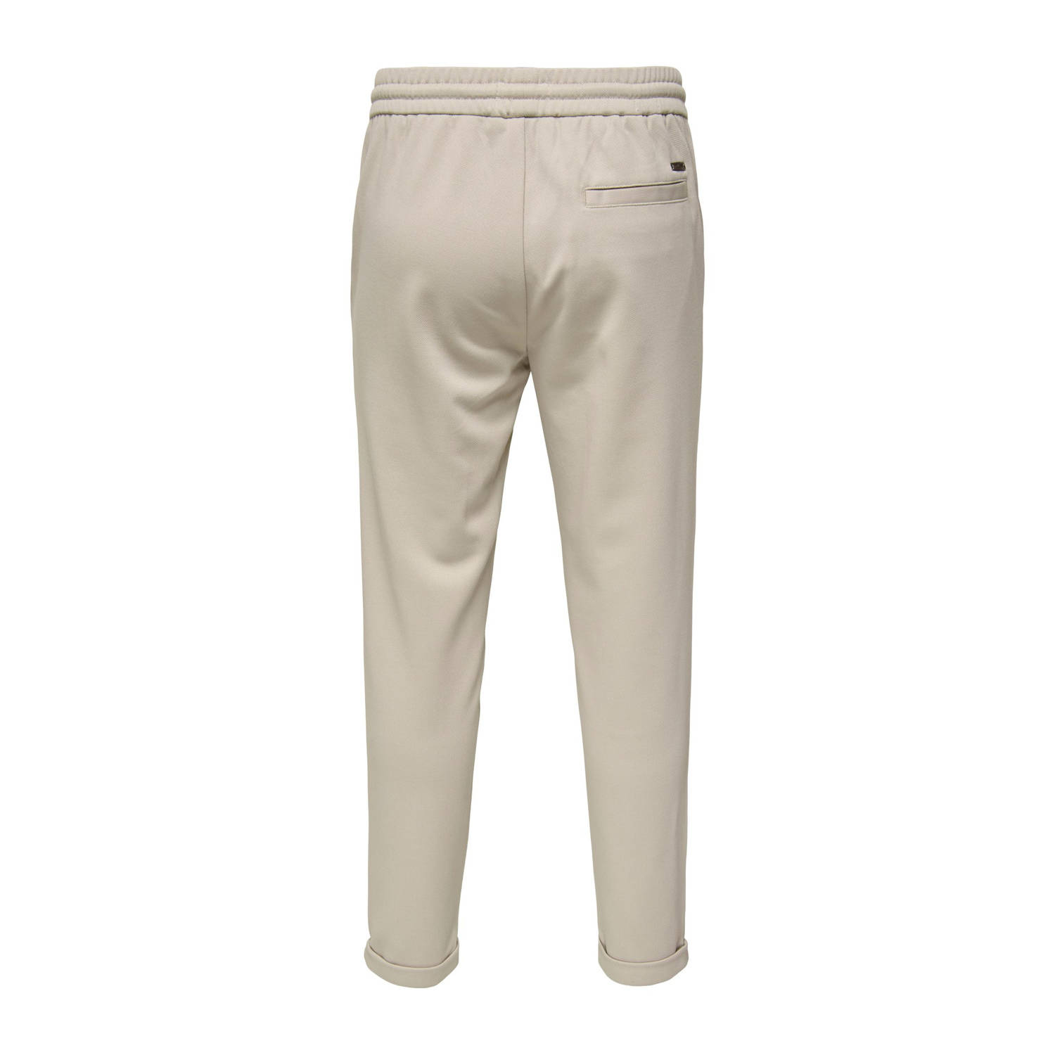 ONLY & SONS tapered casual broek beige