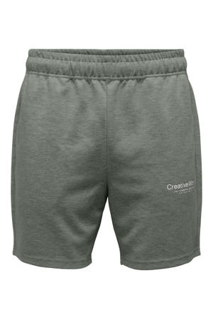 regular sweatshort groen
