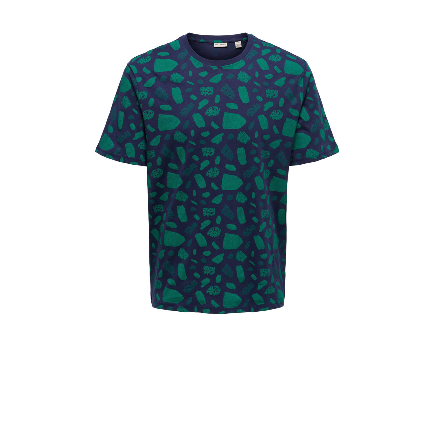 ONLY & SONS T-shirt donkerpaars