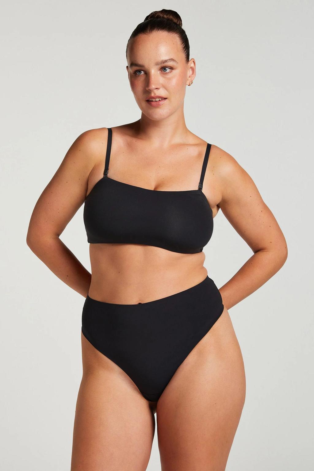 Hunkemöller high waist string Smooth zwart