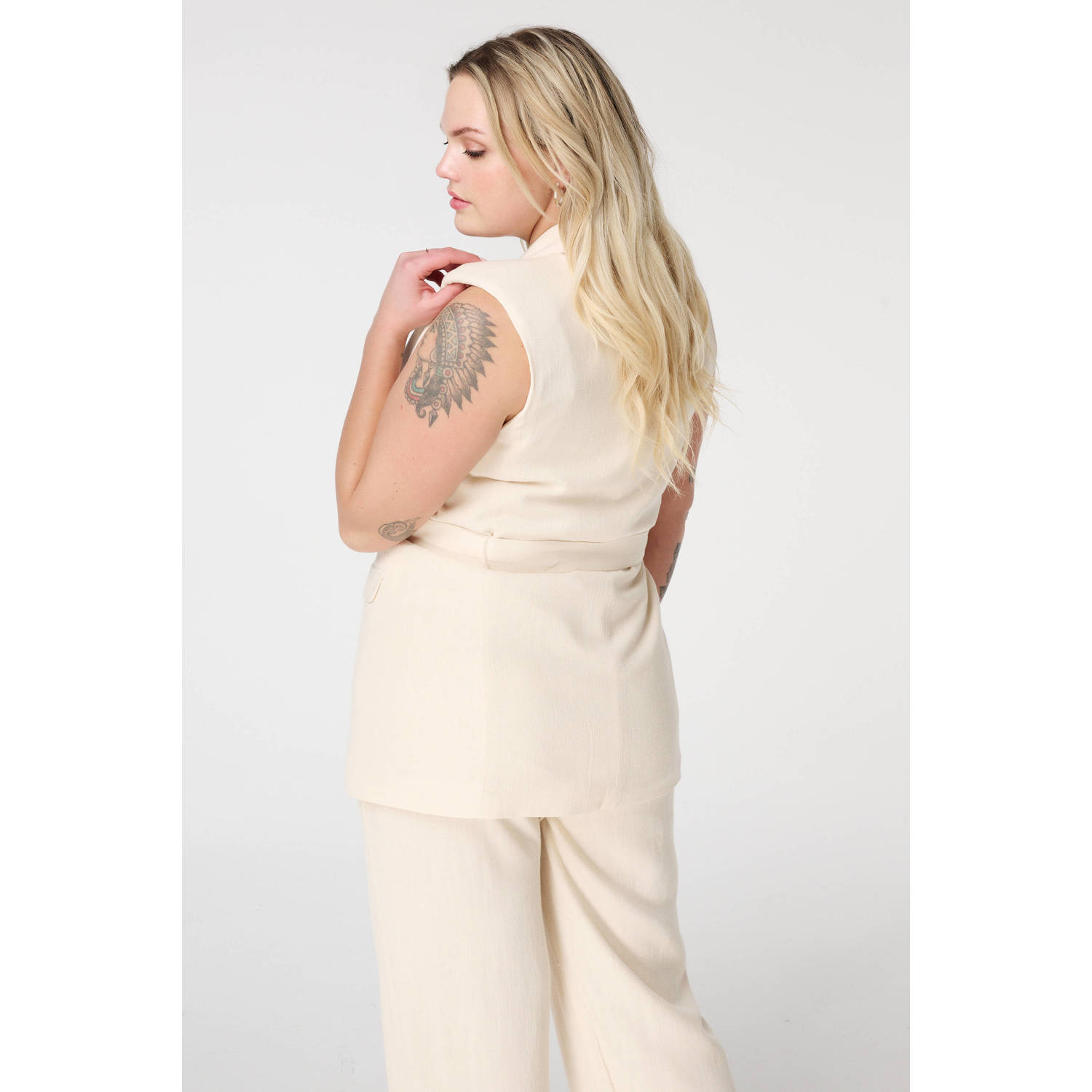 MS Mode gilet crème
