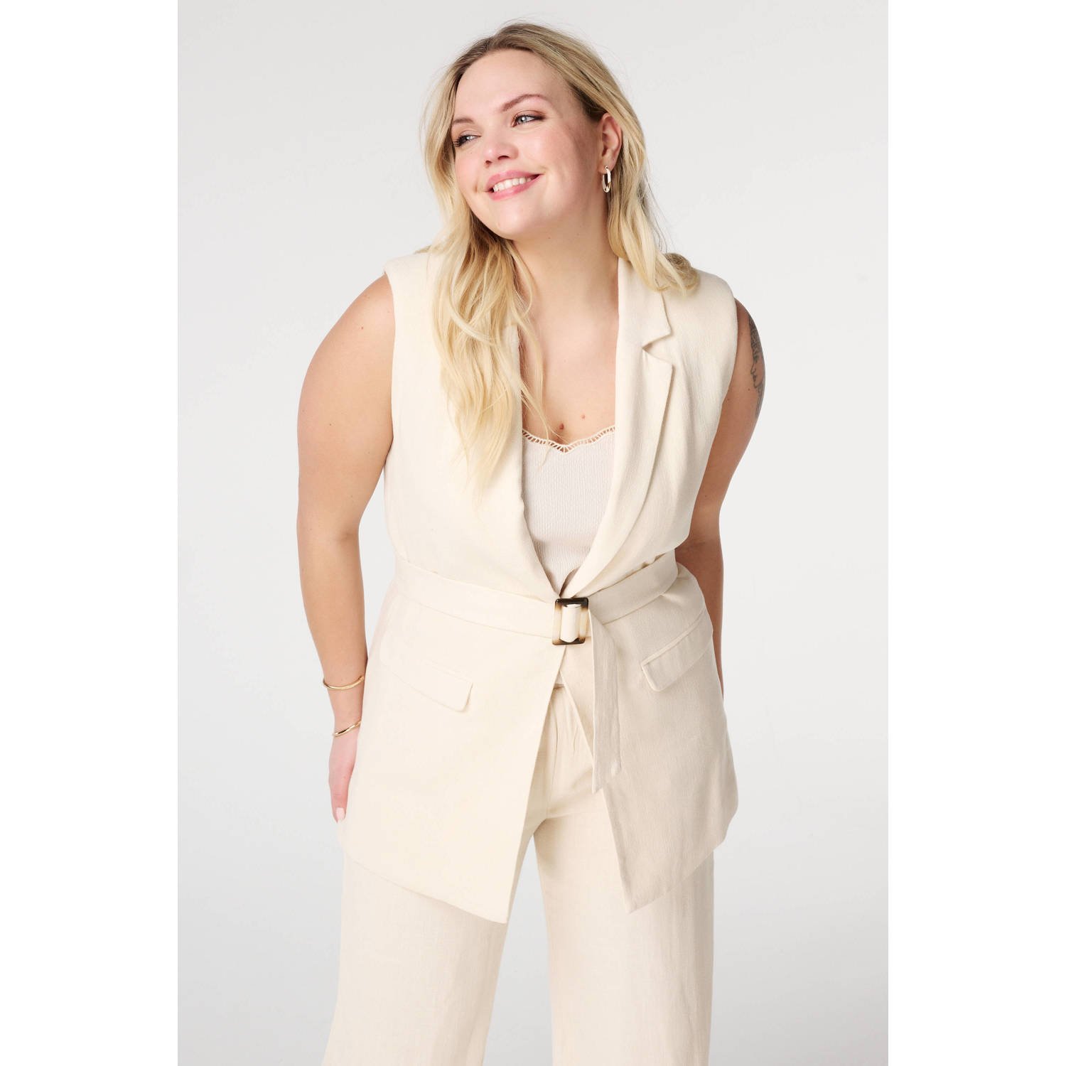 MS Mode gilet crème
