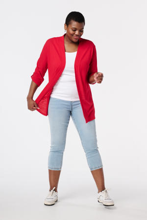 vest donkerrood