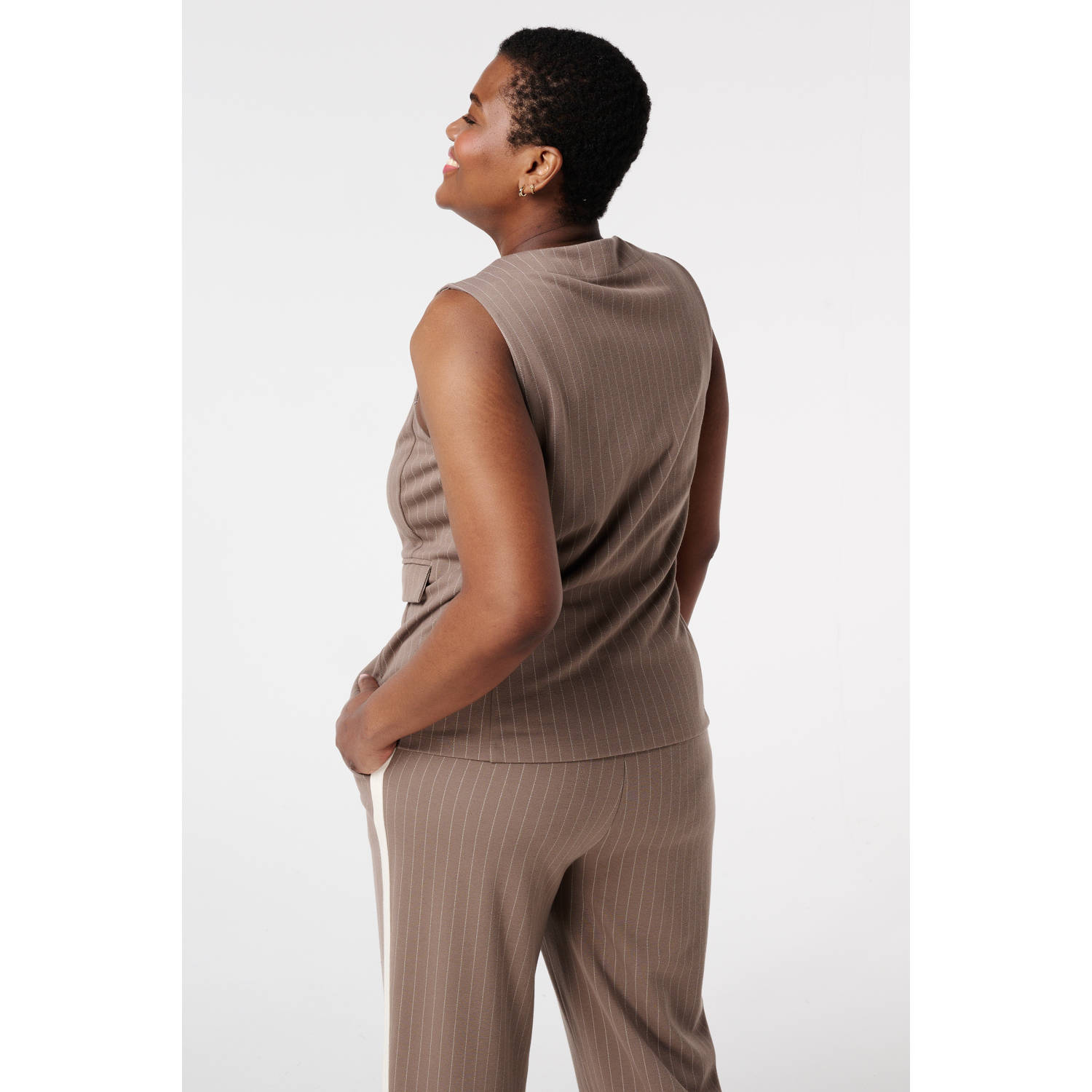 MS Mode gilet bruin