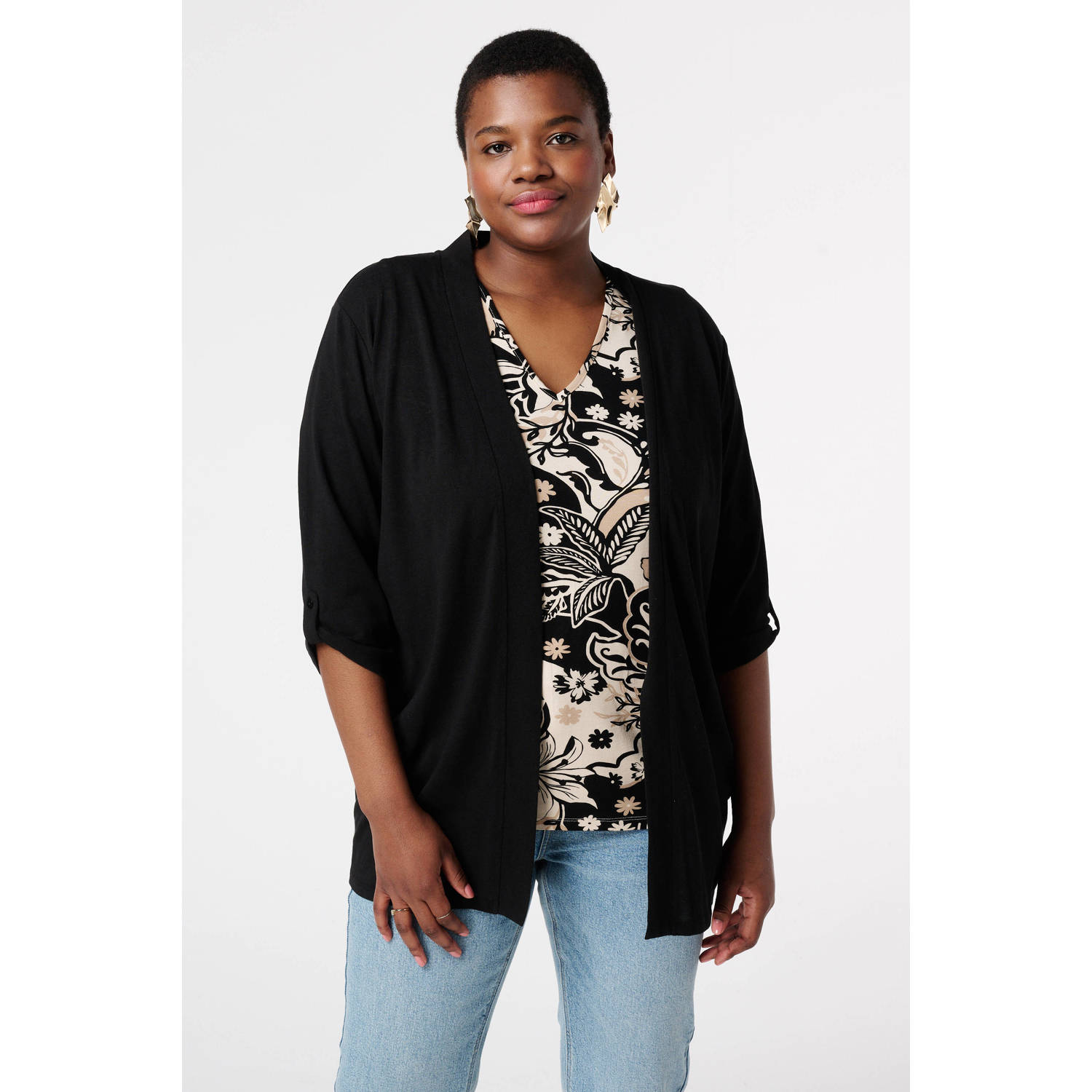 MS Mode vest zwart