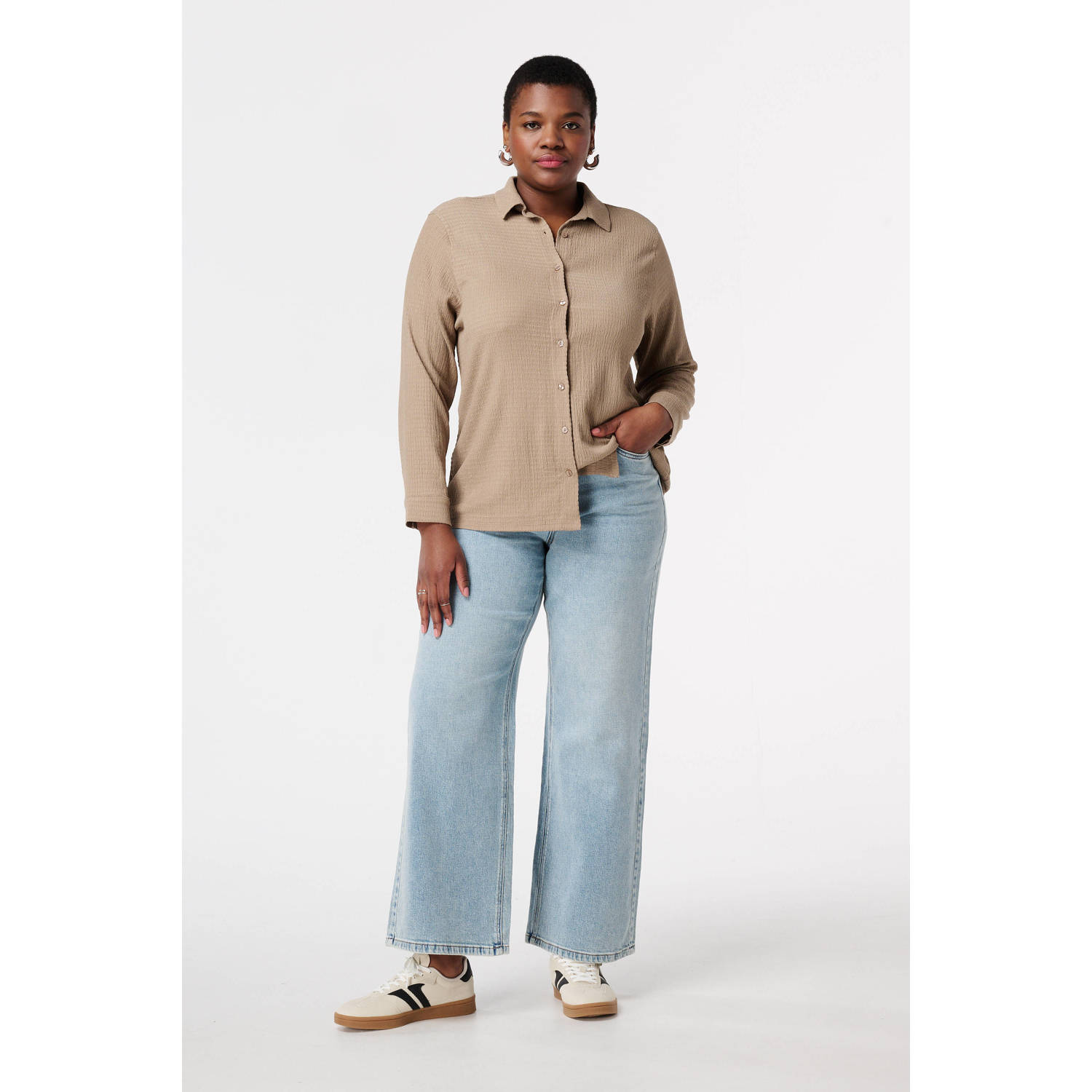 MS Mode blouse taupe