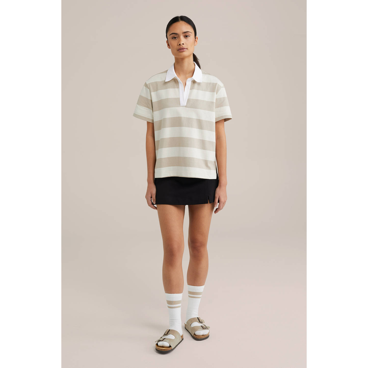 WE Fashion polo beige