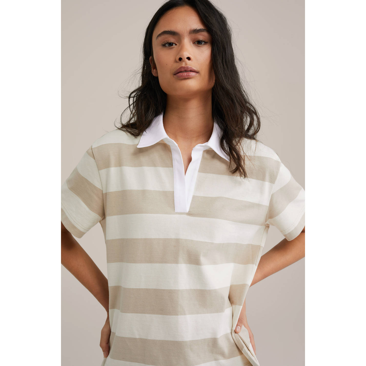 WE Fashion polo beige