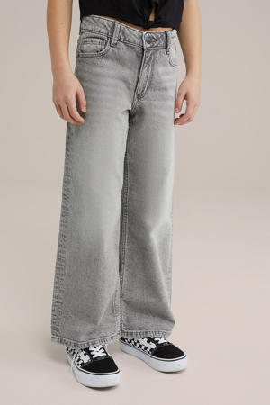 wide leg jeans grey denim