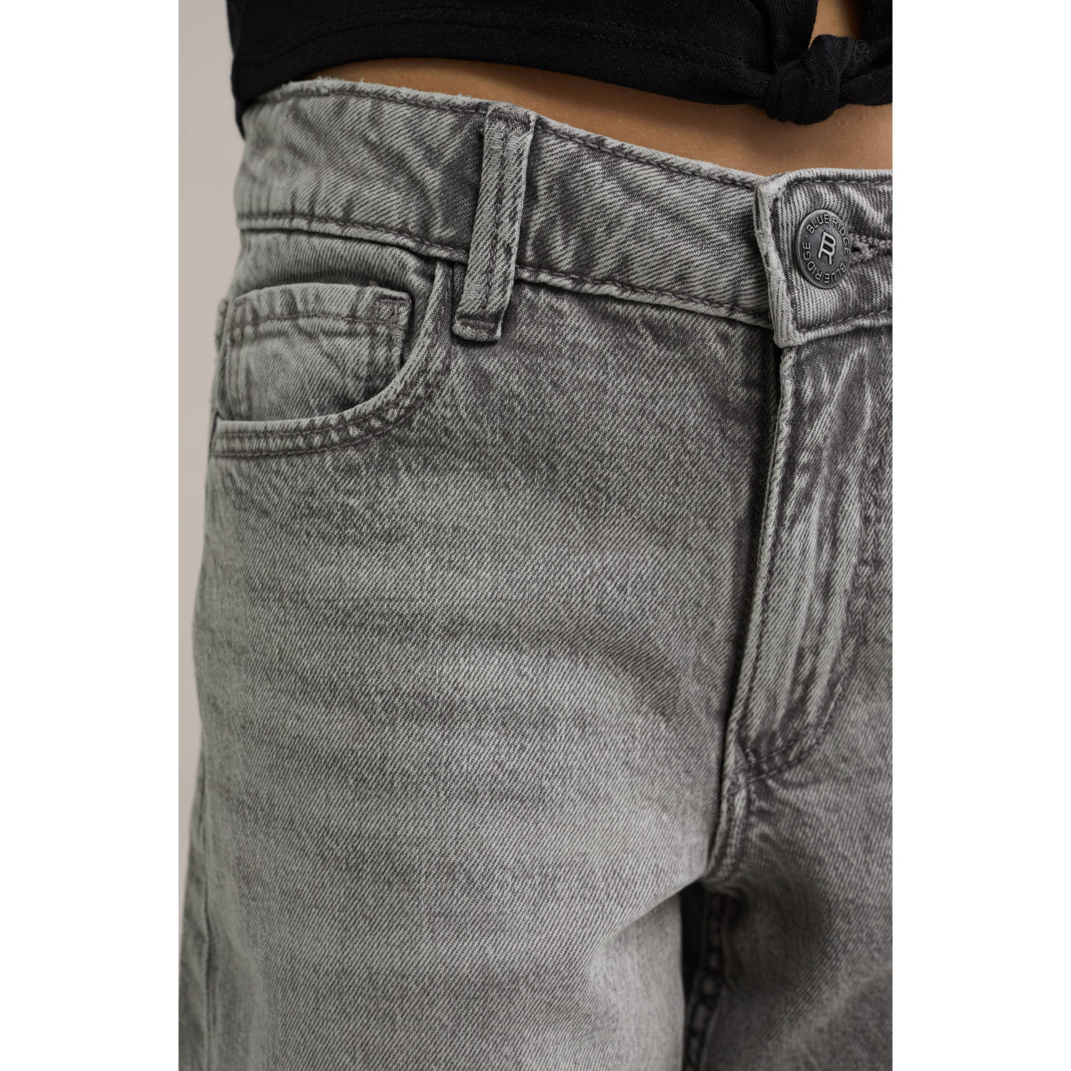 WE Fashion Blue Ridge wide leg jeans grey denim