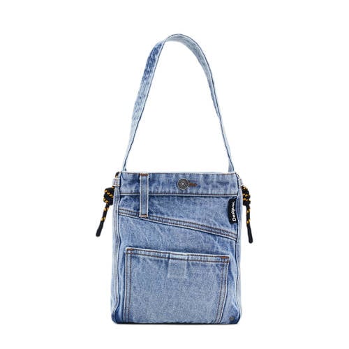 Desigual denim schoudertas blauw afbeelding