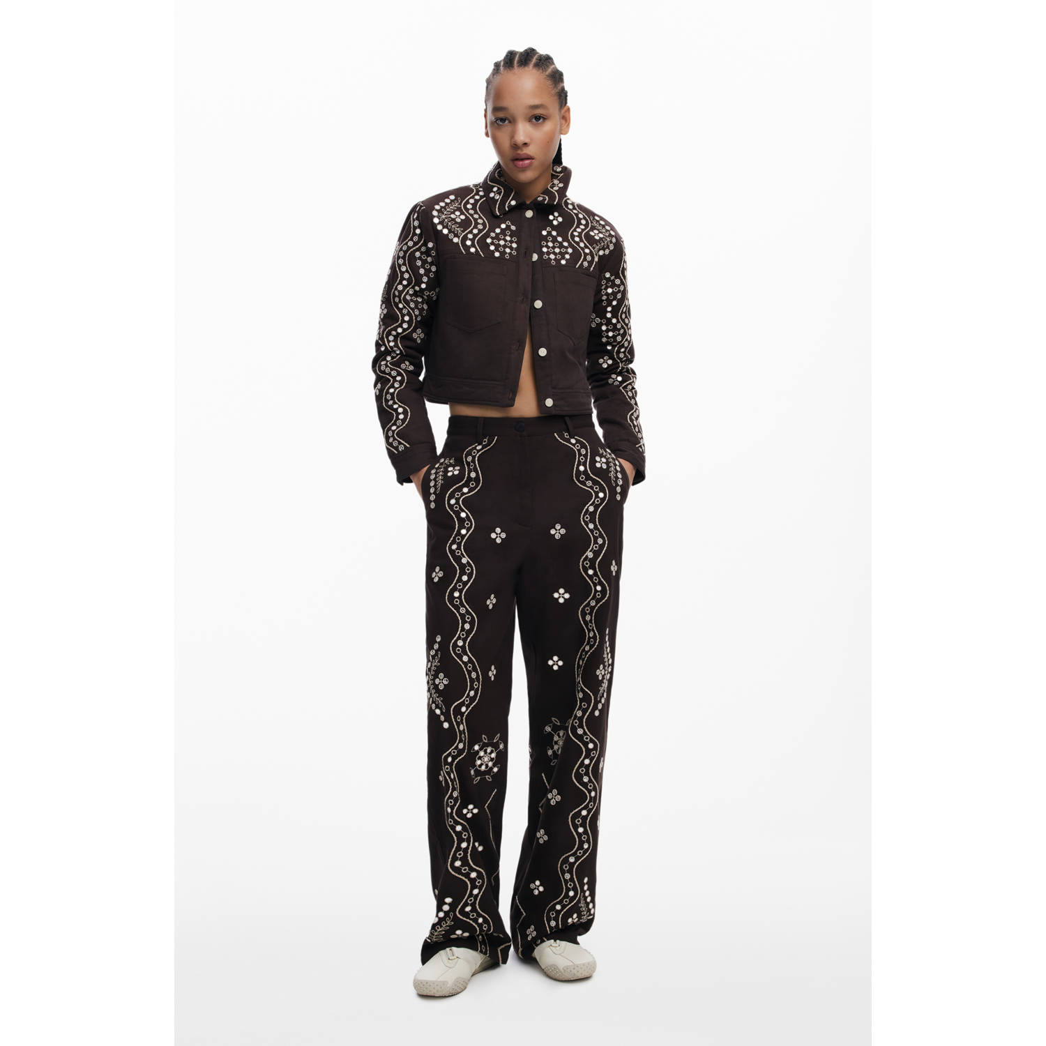 Desigual zomerjas donkerbruin