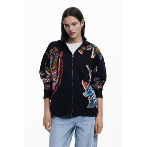Desigual sweatvest zwart afbeelding