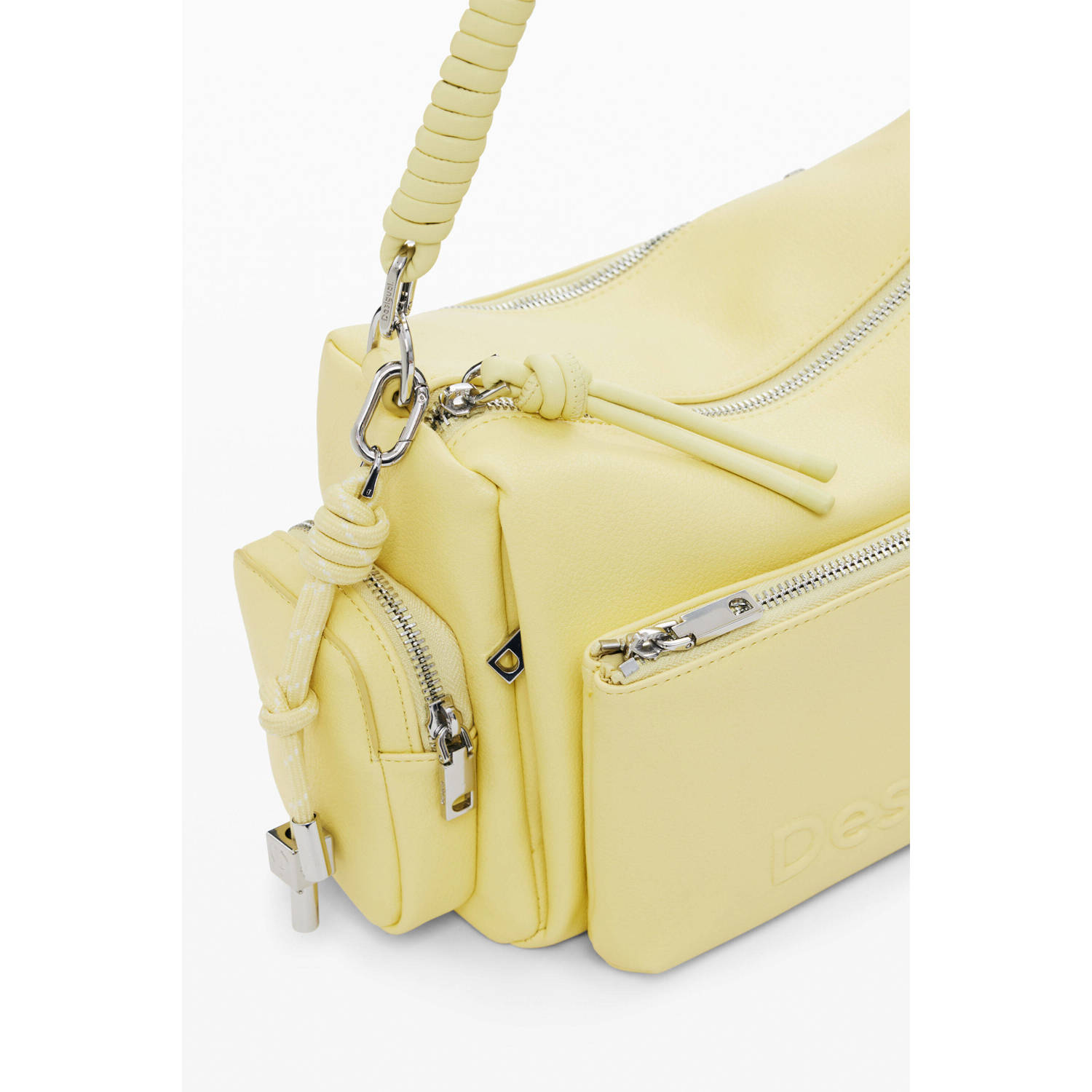 Desigual crossbody tas lichtgeel
