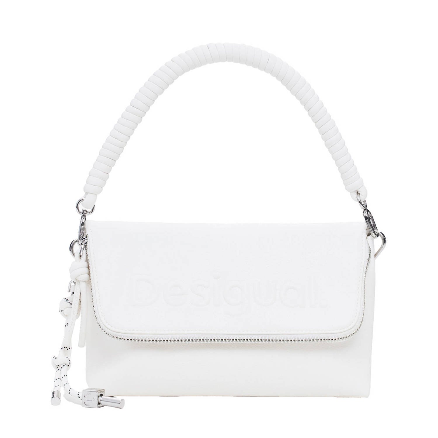 Desigual Lente Zomer Dames Middelgrote Tas Collectie White Dames