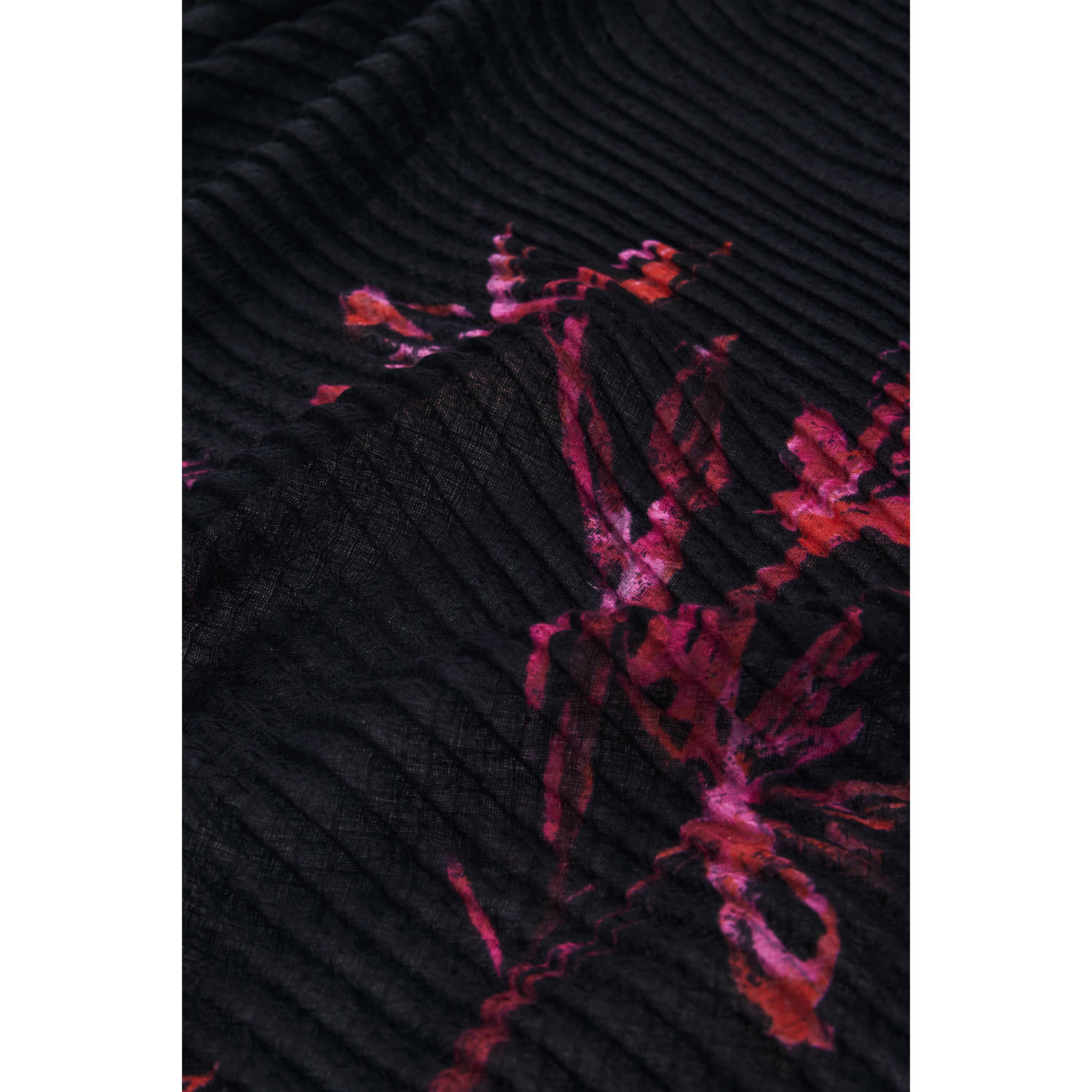 Desigual sjaal met all over print zwart